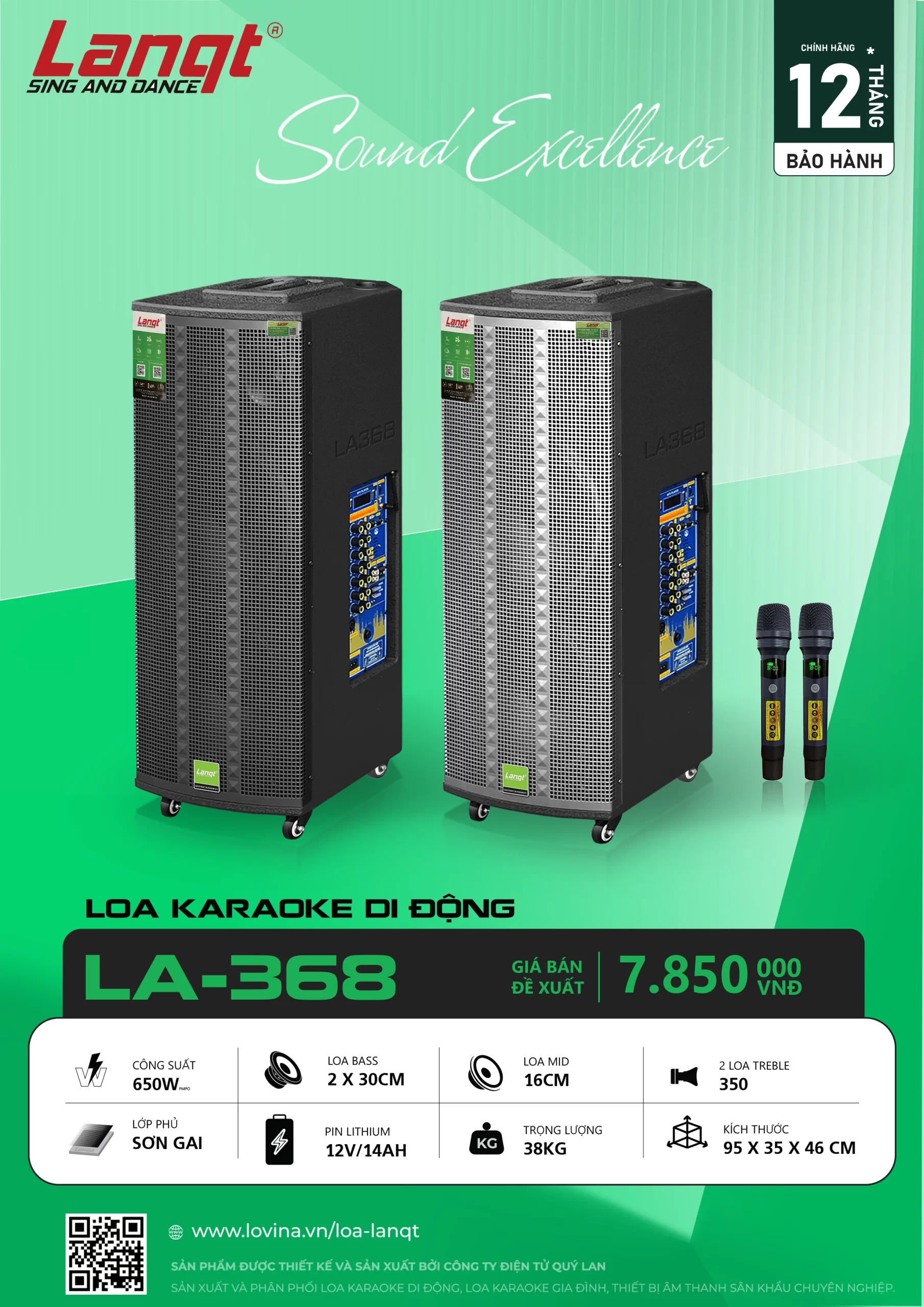 Loa kéo Lanqt LA-368 Bass đôi 30cm 3 Lovina | Loa kéo, Loa karaoke, Âm thanh chính hãng LA 368 BANNER scaled Lovina | Loa kéo, Loa karaoke, Âm thanh chính hãng