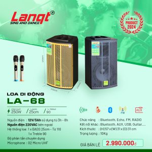 Lanqt LA68 Lovina | Loa kéo, Loa karaoke, Âm thanh chính hãng