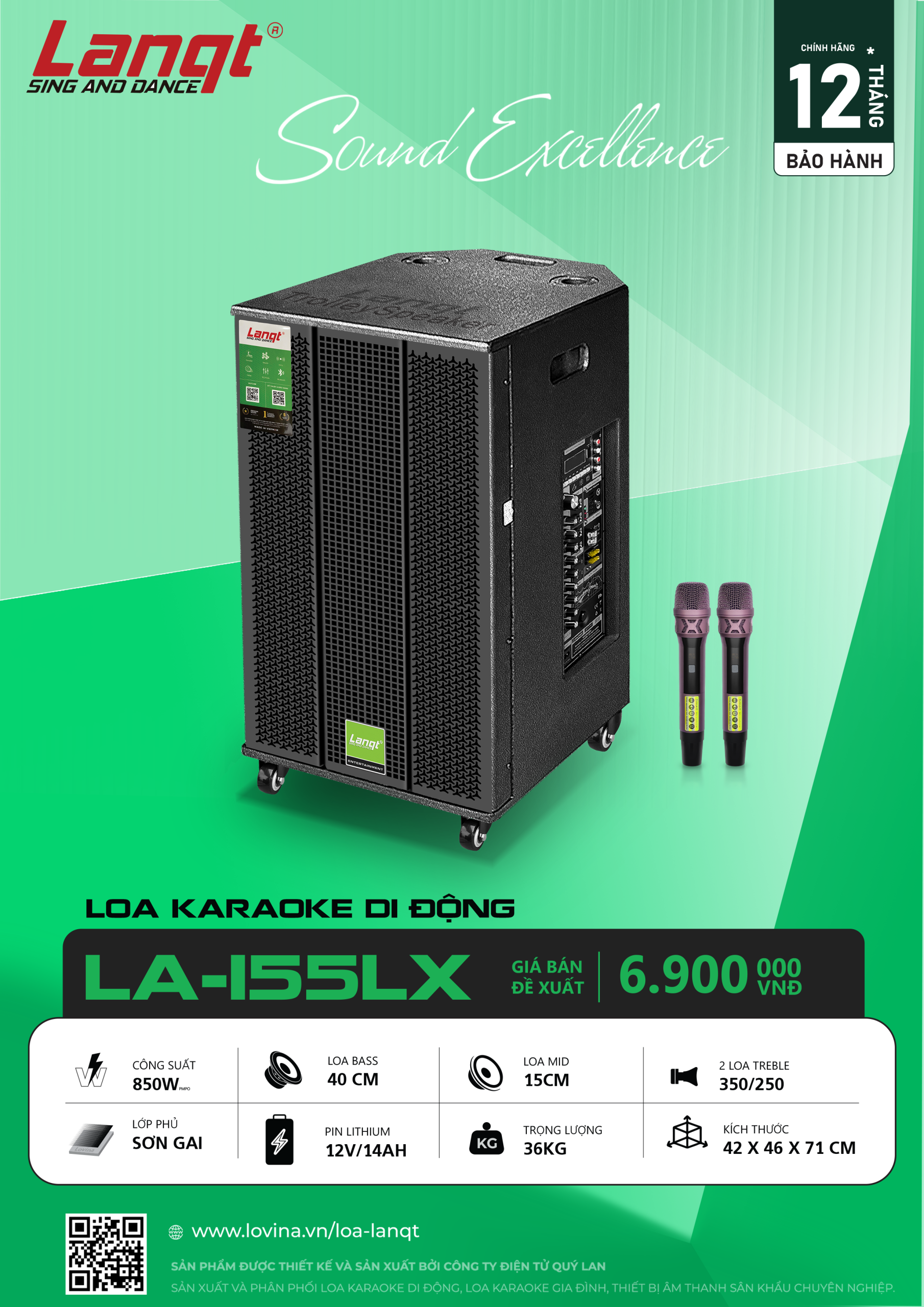 LA 115LX BANNER scaled Lovina | Loa kéo, Loa karaoke, Âm thanh chính hãng