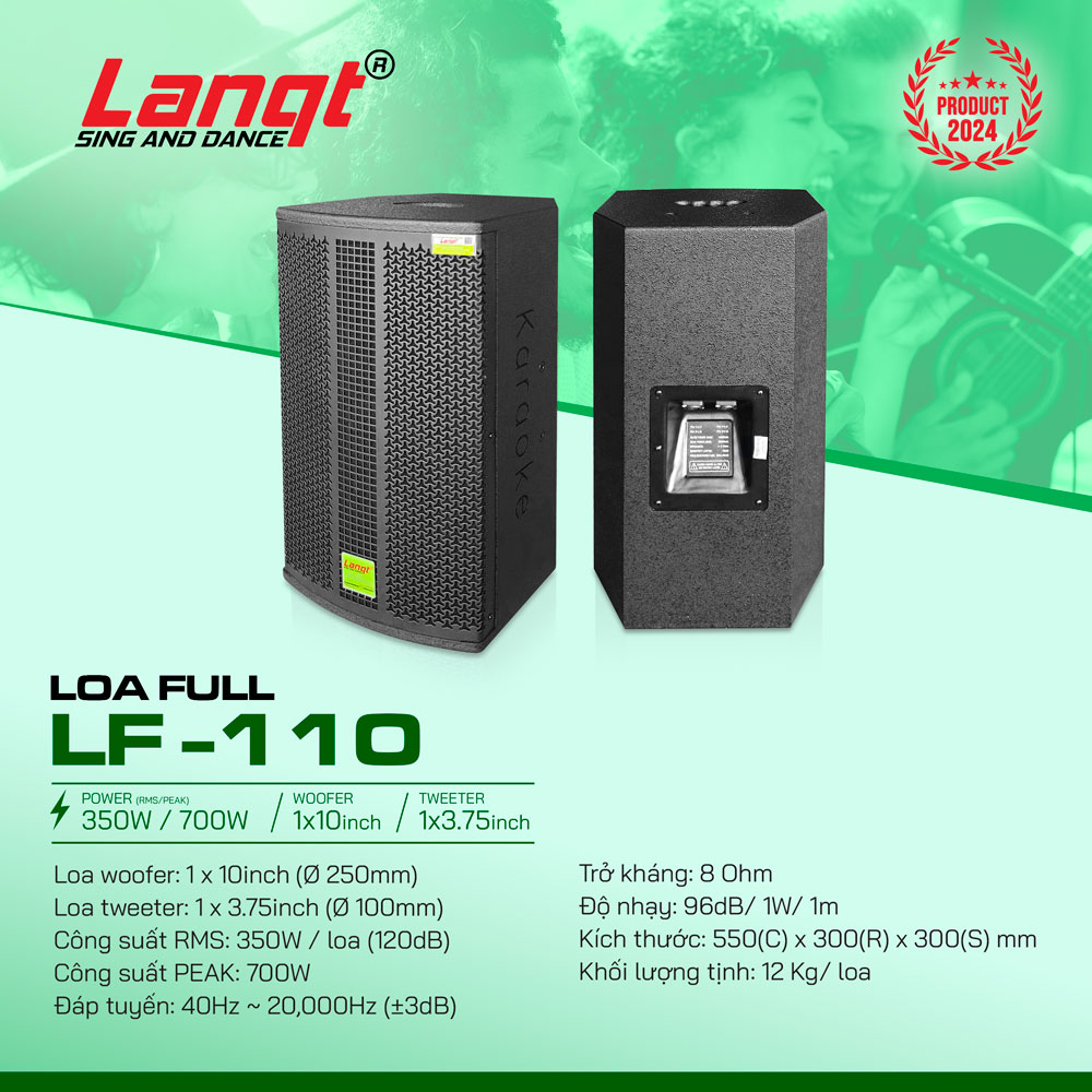 Loa Full Lanqt LF-110 Bass 25cm