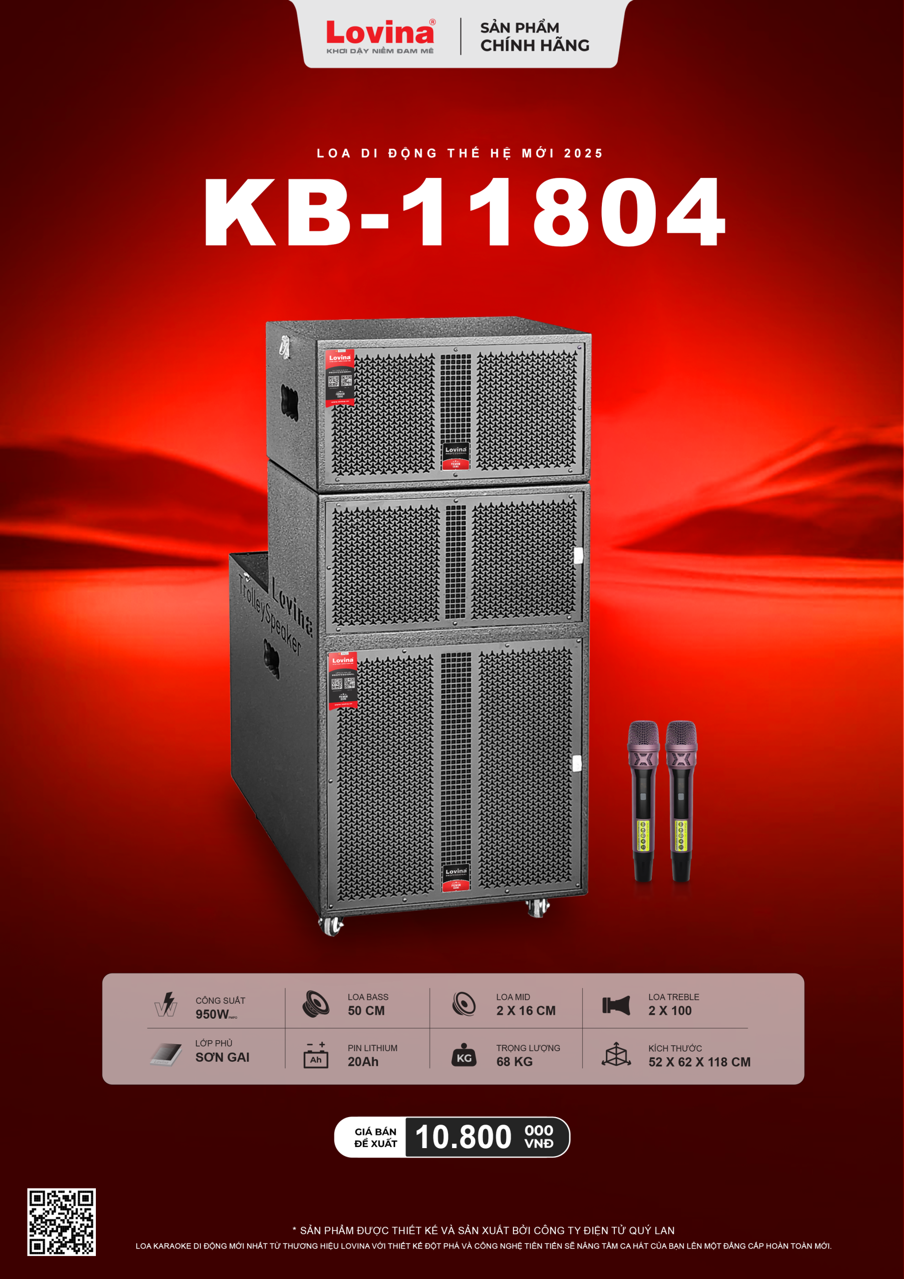 KB 11804 MOI scaled Lovina | Loa kéo, Loa karaoke, Âm thanh chính hãng