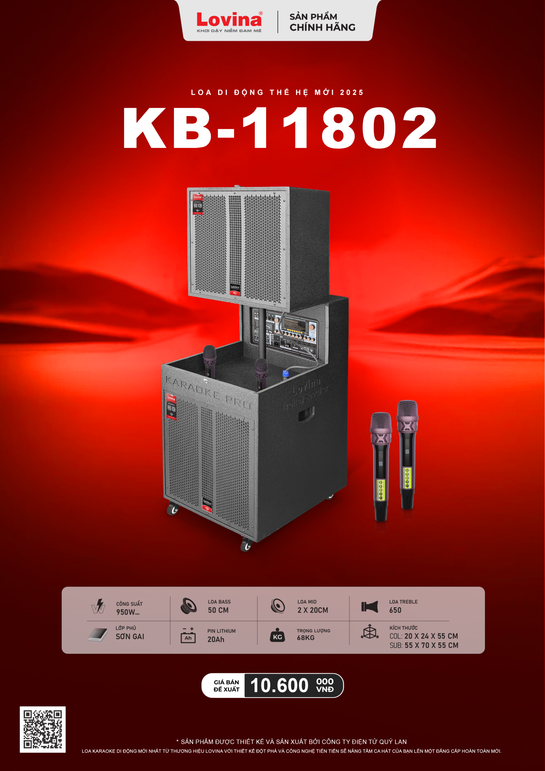 KB11802 MOI scaled Lovina | Loa kéo, Loa karaoke, Âm thanh chính hãng