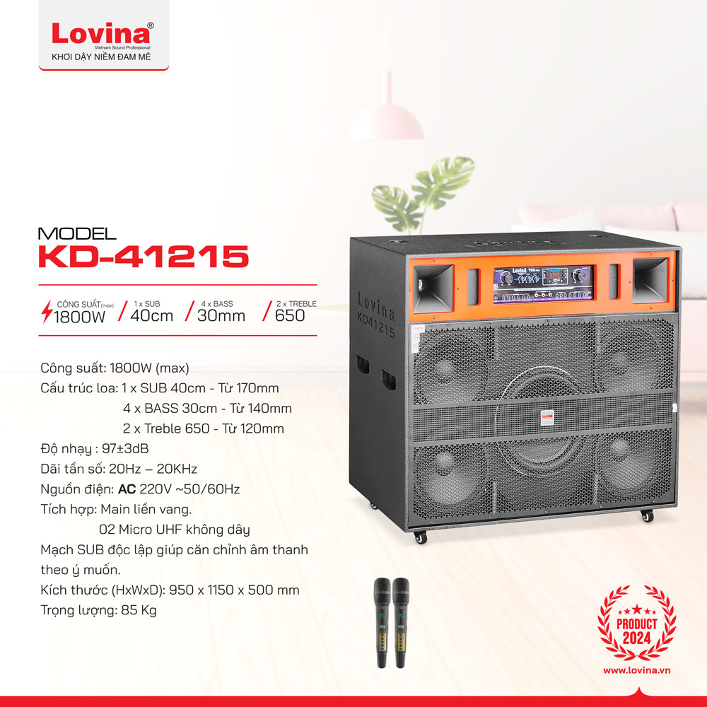 Loa điện Lovina KD-41215