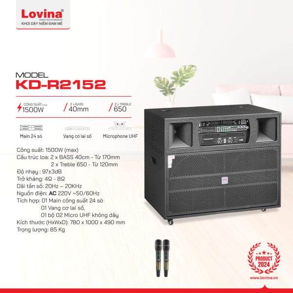 Loa điện Lovina KD-R2152