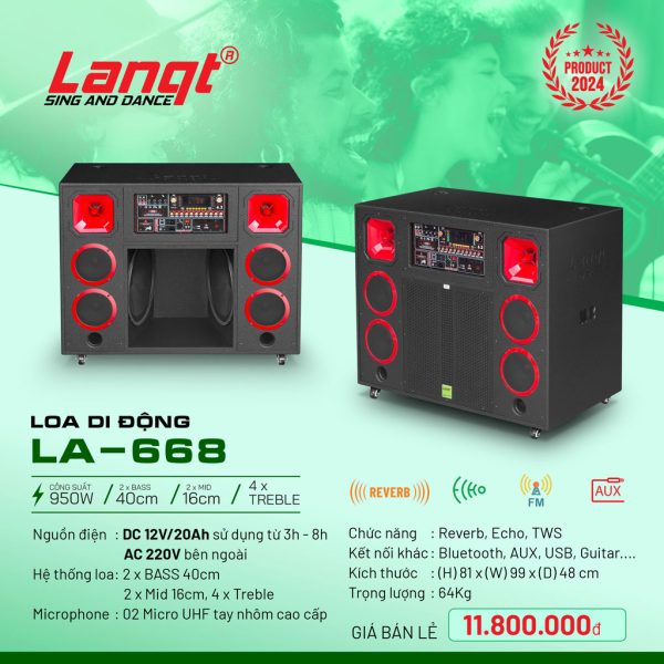 Loa di động Lanqt LA-668