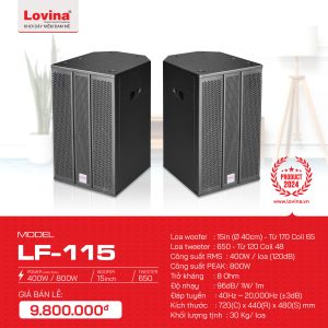 Loa karaoke lovina LF-115 full Bass 40cm | Thông tin chi tiết
