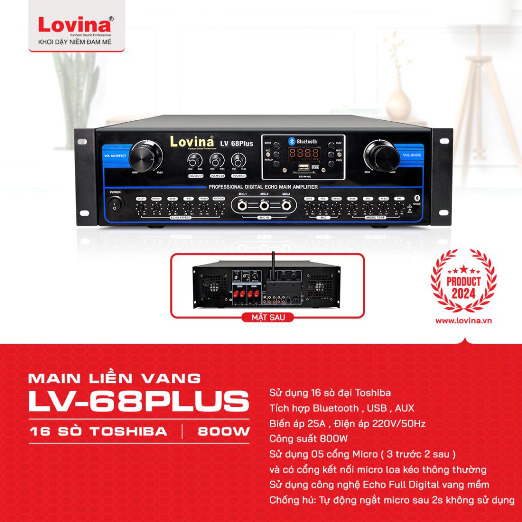 Main liền vang Lovina LV-68Plus