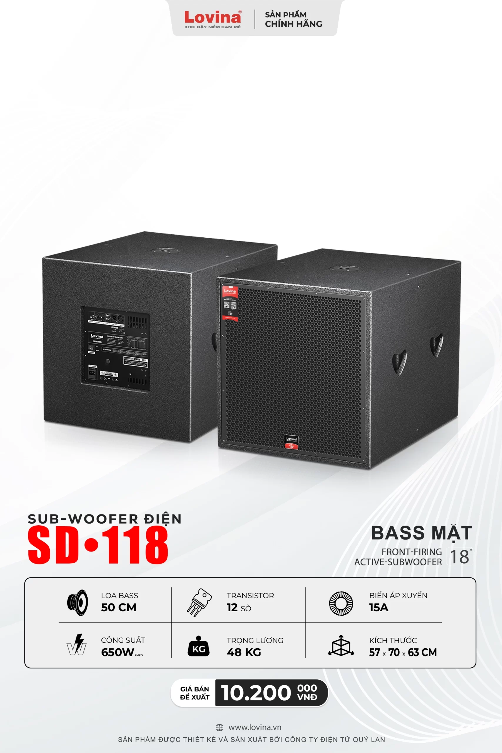 Loa SUB điện Lovina SD-118 Bass 50 cm 5 Lovina | Loa kéo, Loa karaoke, Âm thanh chính hãng Lovina SD118 00 web 1 scaled Lovina | Loa kéo, Loa karaoke, Âm thanh chính hãng