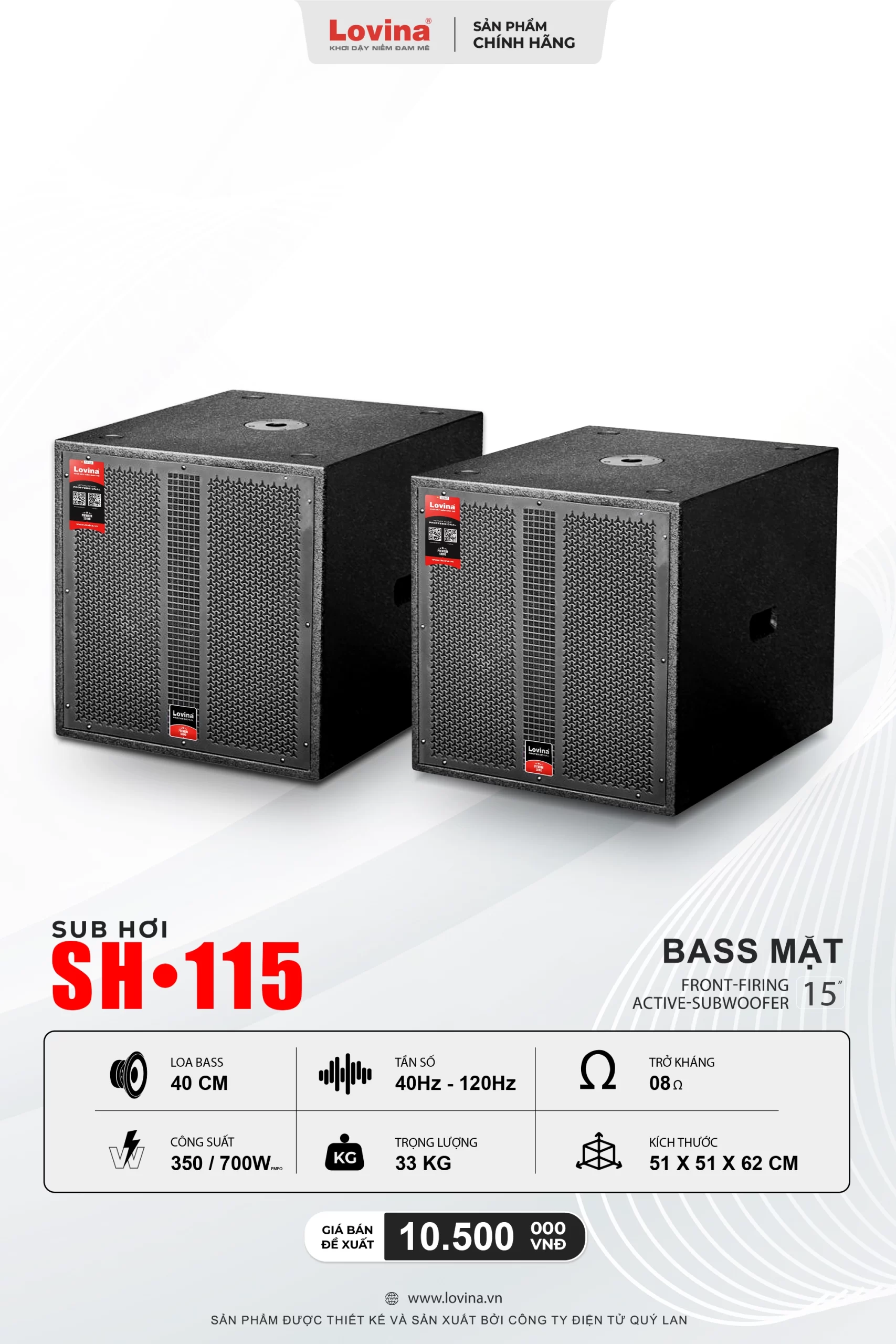 Lovina SH115 banner 2 scaled Lovina | Loa kéo, Loa karaoke, Âm thanh chính hãng