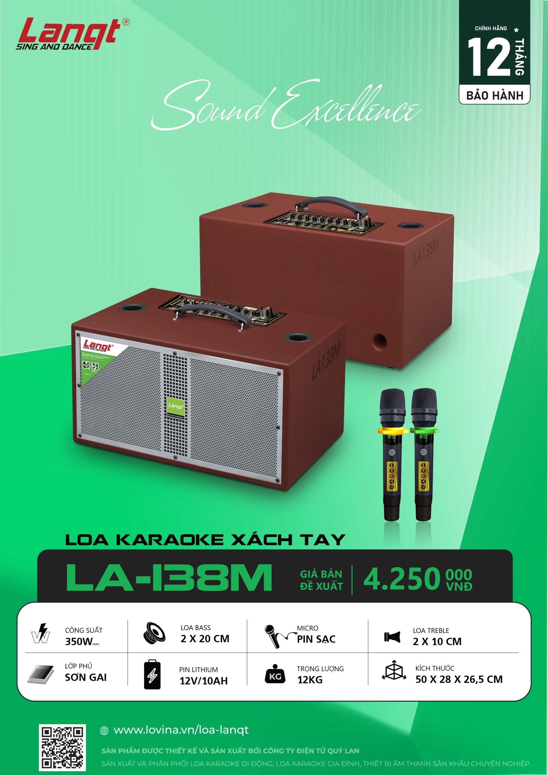 Loa xách tay Lanqt LA-138M bass 20 đôi 3 Lovina | Loa kéo, Loa karaoke, Âm thanh chính hãng LA 138M POSTER copy scaled Lovina | Loa kéo, Loa karaoke, Âm thanh chính hãng