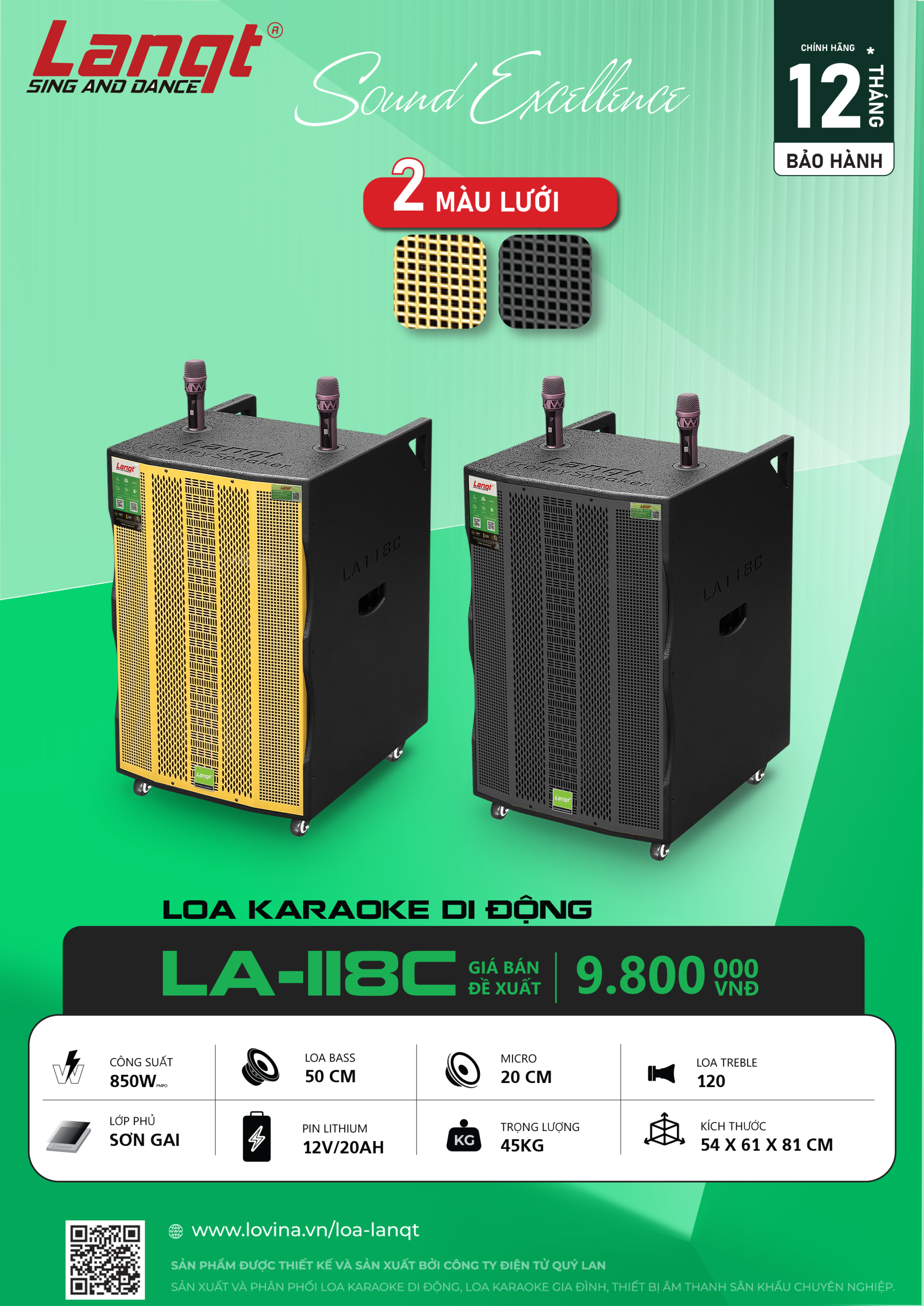 LA118C scaled Lovina | Loa kéo, Loa karaoke, Âm thanh chính hãng