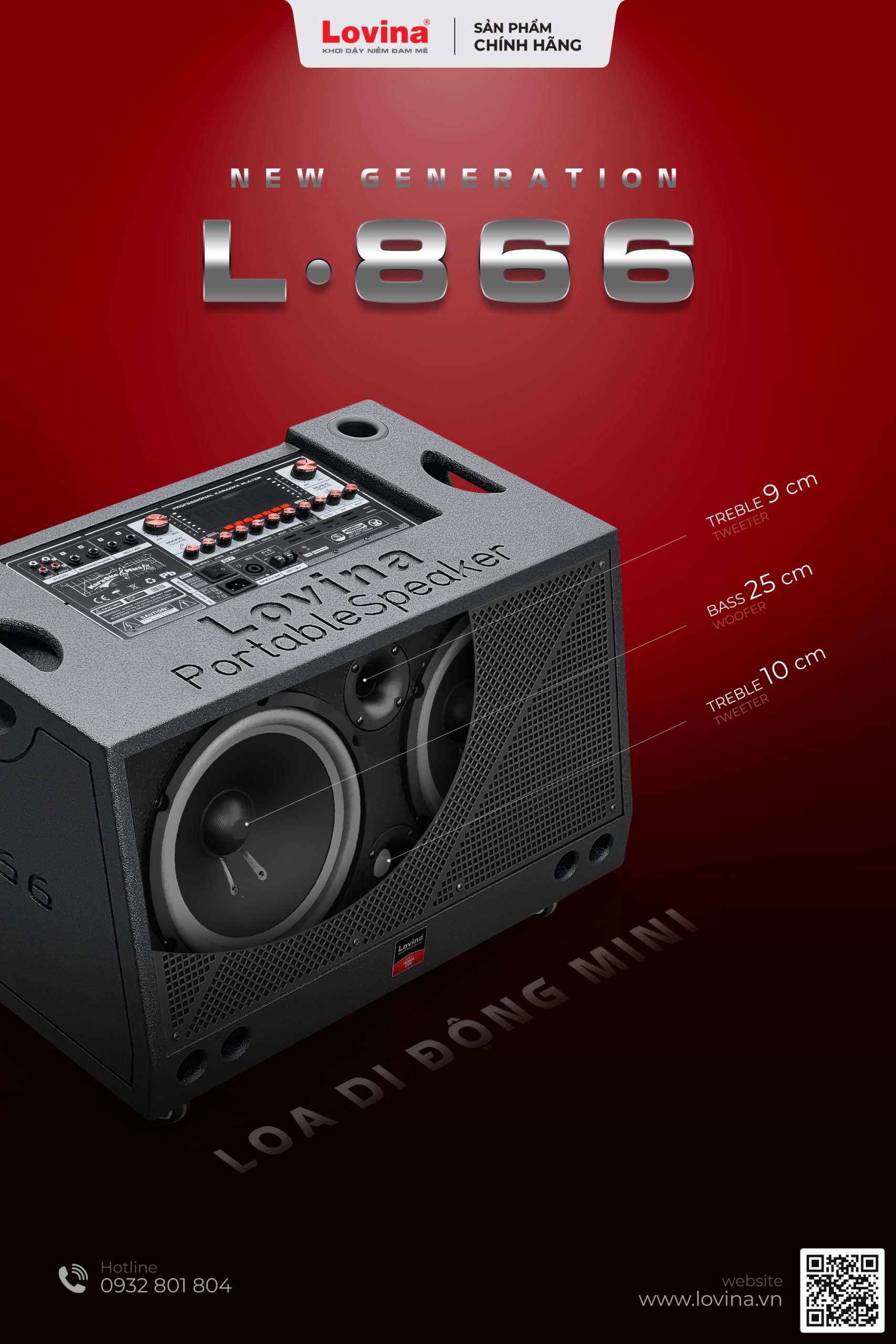 Loa di động mini Lovina L866 bass đôi 25 9 Lovina | Loa kéo, Loa karaoke, Âm thanh chính hãng L866 00 1 scaled Lovina | Loa kéo, Loa karaoke, Âm thanh chính hãng