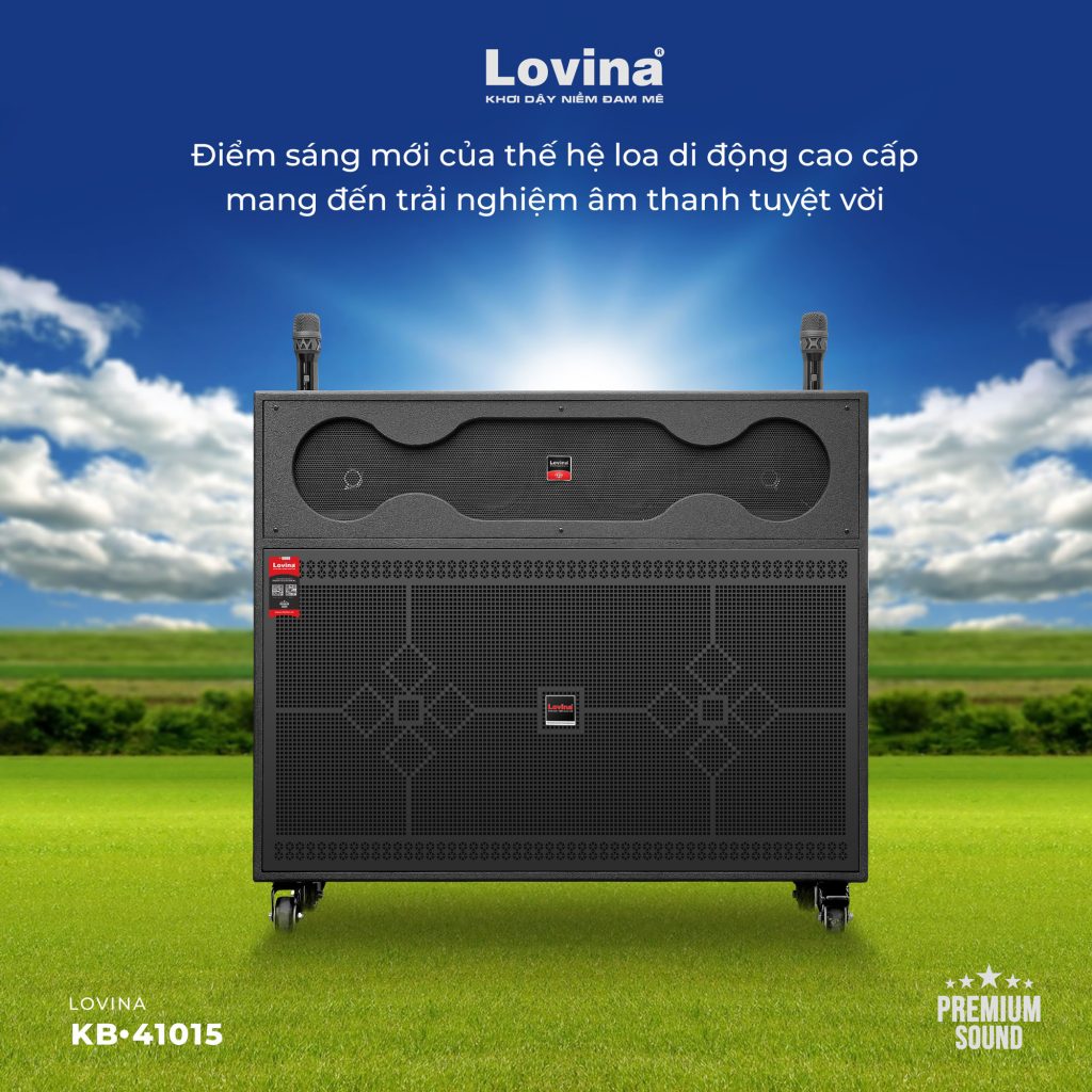 Loa Karaoke di động có sub Lovina KB-41015 | loa di động cao cấp