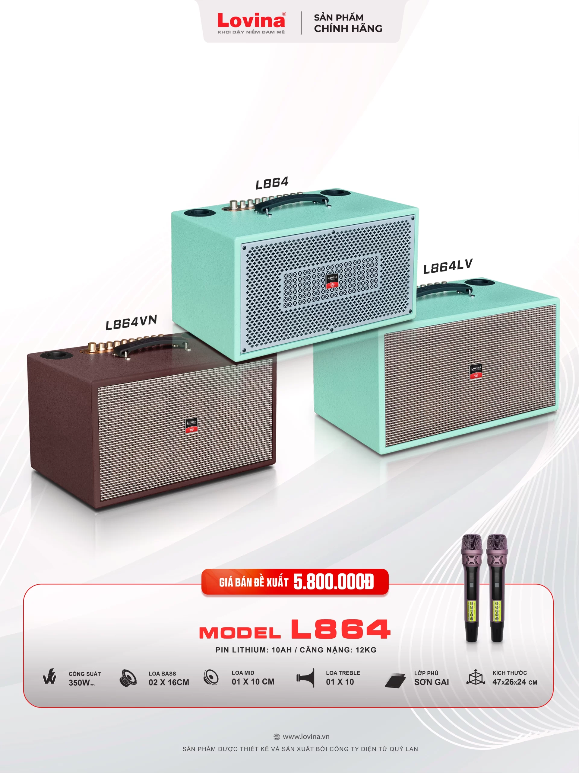 L864 WEB banner scaled Lovina | Loa kéo, Loa karaoke, Âm thanh chính hãng