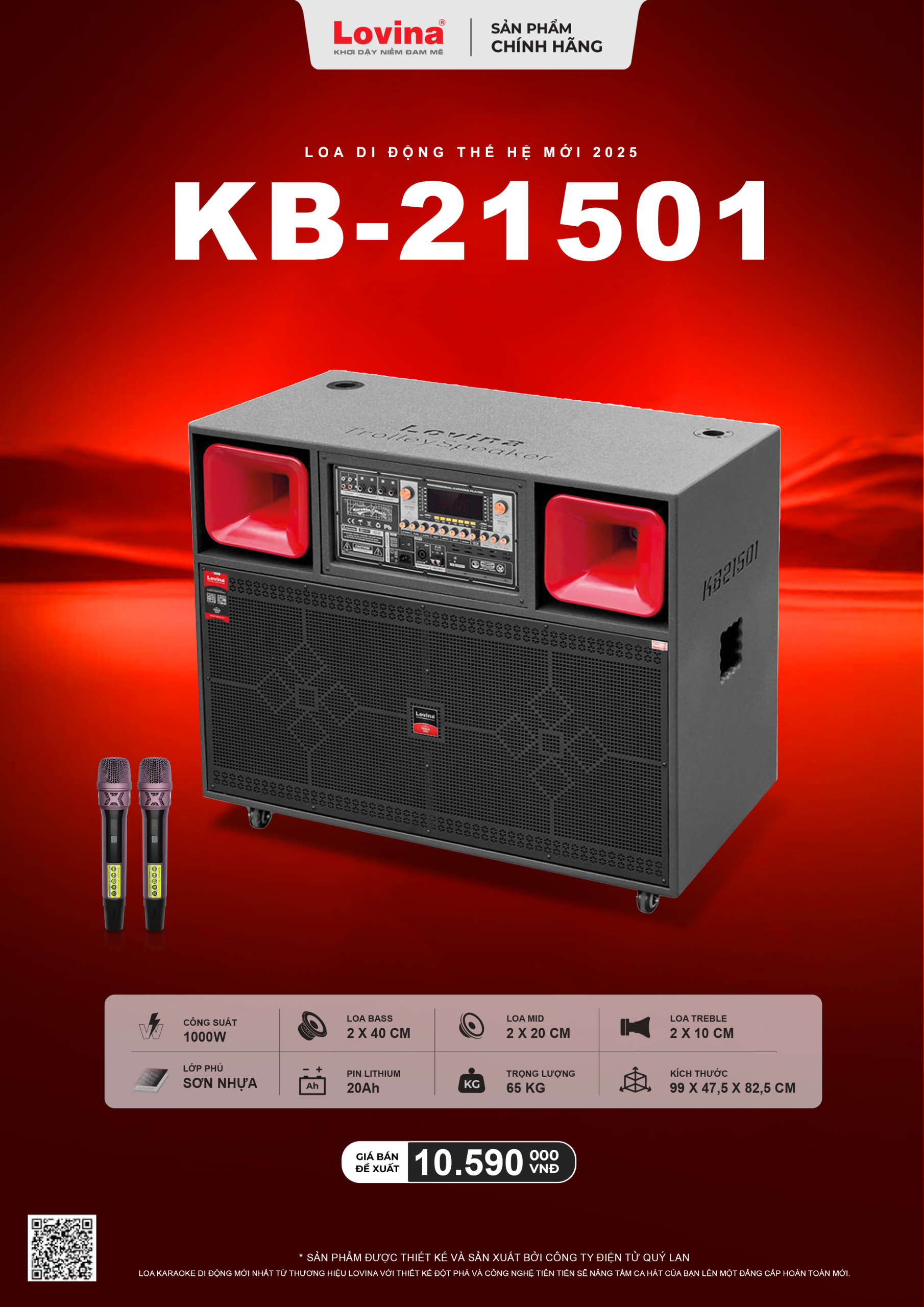 KB 21501 MOI scaled Lovina | Loa kéo, Loa karaoke, Âm thanh chính hãng