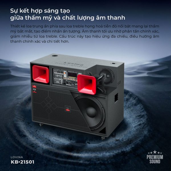 Loa kéo sơn nhựa Lovina KB-21501 | Thiết kế sáng tạo