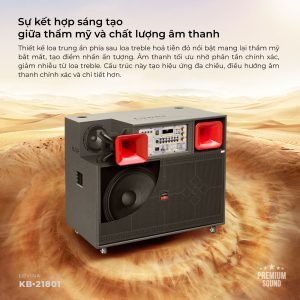 Loa karaoke thế hệ mới Lovina KB-21801 | Chất âm mạnh mẽ