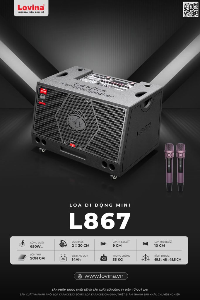 Loa karaoke di động mini L867 - Chi tiết