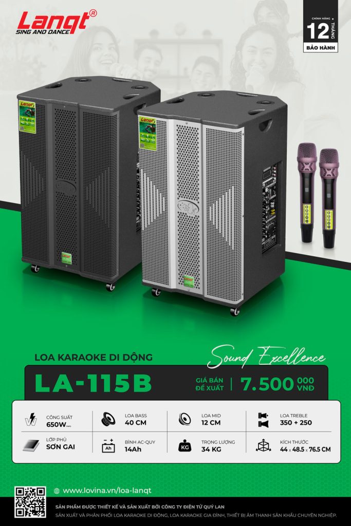 Loa karaoke di động Lanqt LA-115A