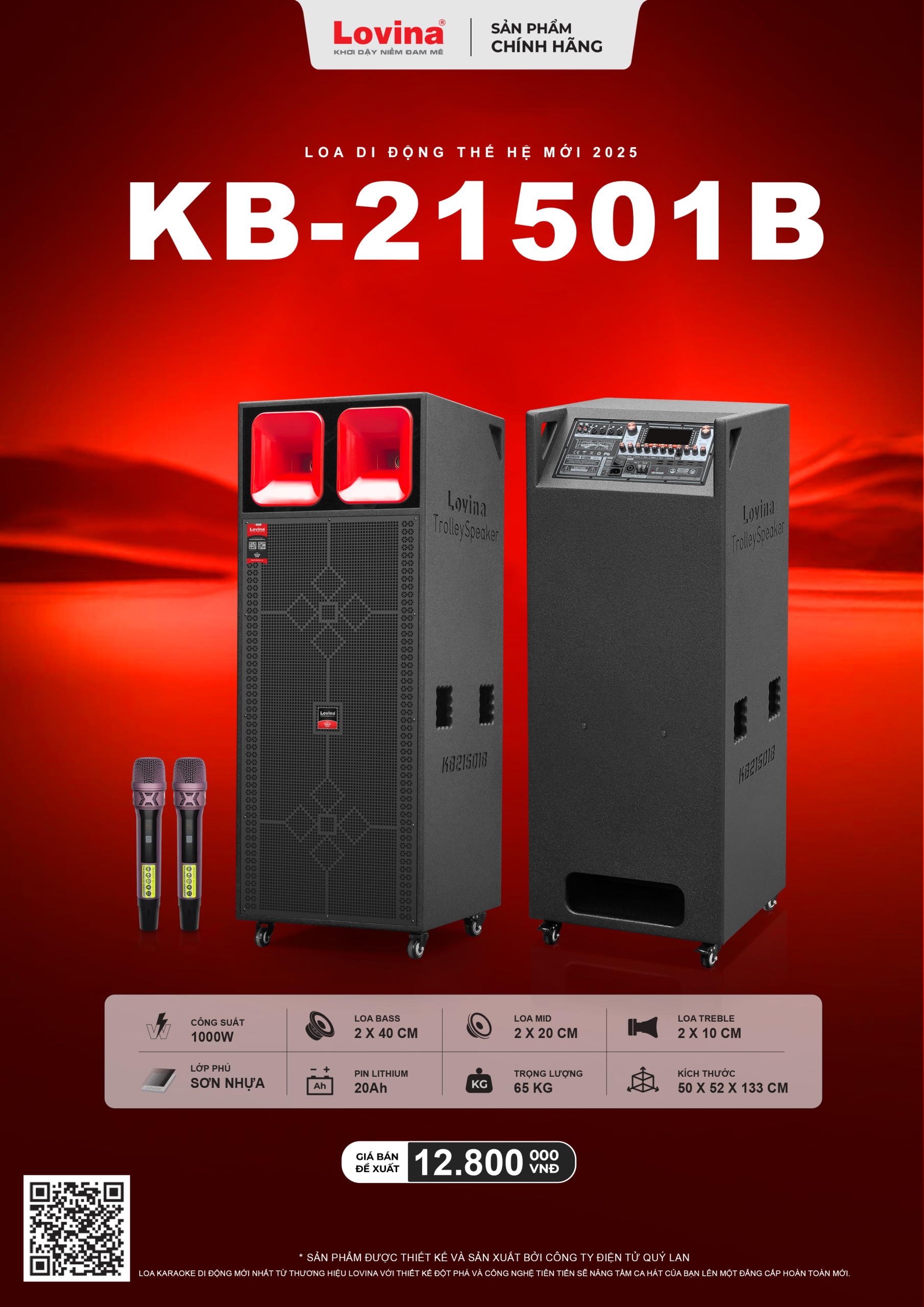 Loa karaoke di động Lovina KB-21501B 12 Lovina | Loa kéo, Loa karaoke, Âm thanh chính hãng KB 21501B scaled Lovina | Loa kéo, Loa karaoke, Âm thanh chính hãng
