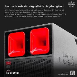 Loa karaoke di động Lovina KB-21801B | Âm thanh xuất sắc