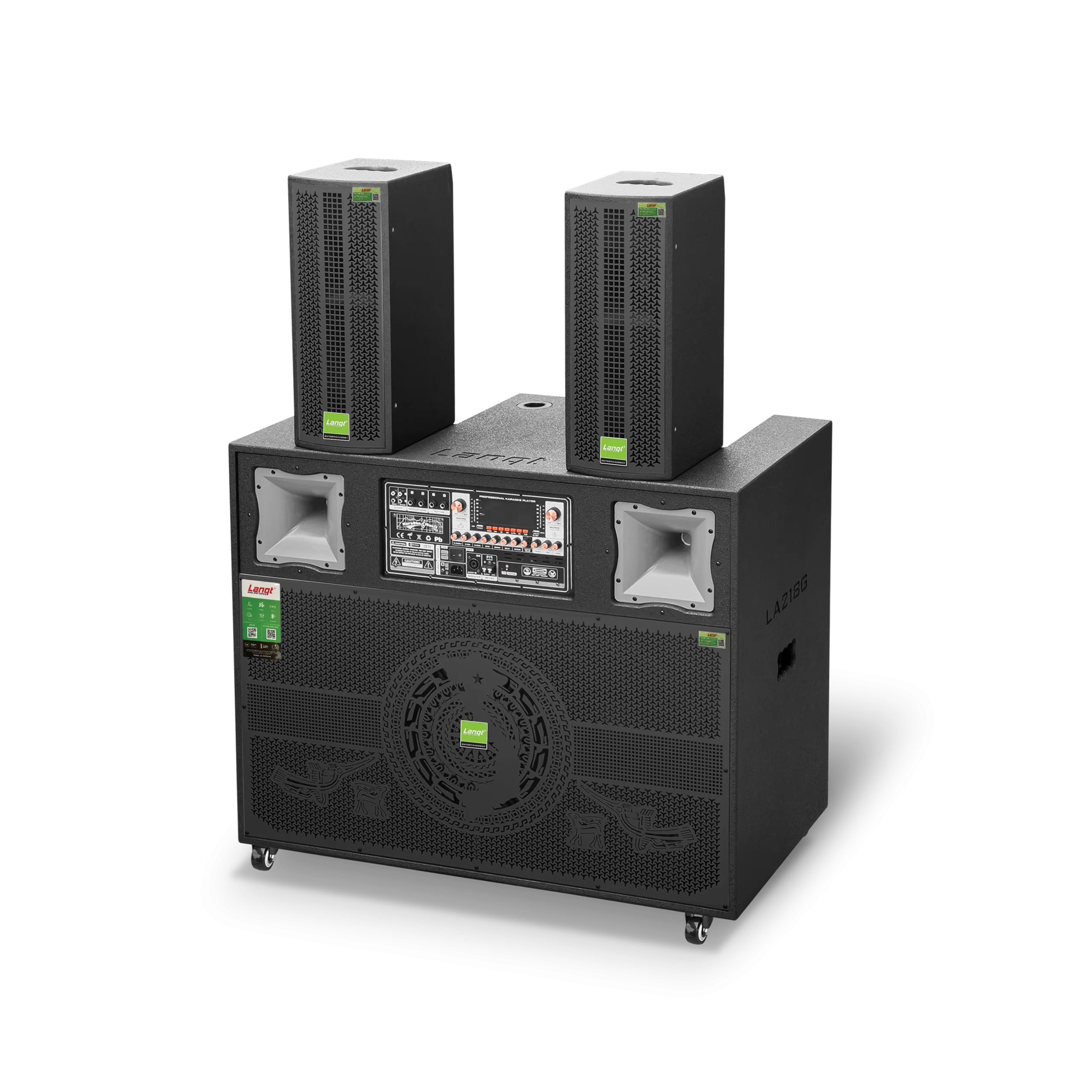 LA-218G_den-1 web LA 218G den 1 web scaled Lovina | Loa kéo, Loa karaoke, Âm thanh chính hãng