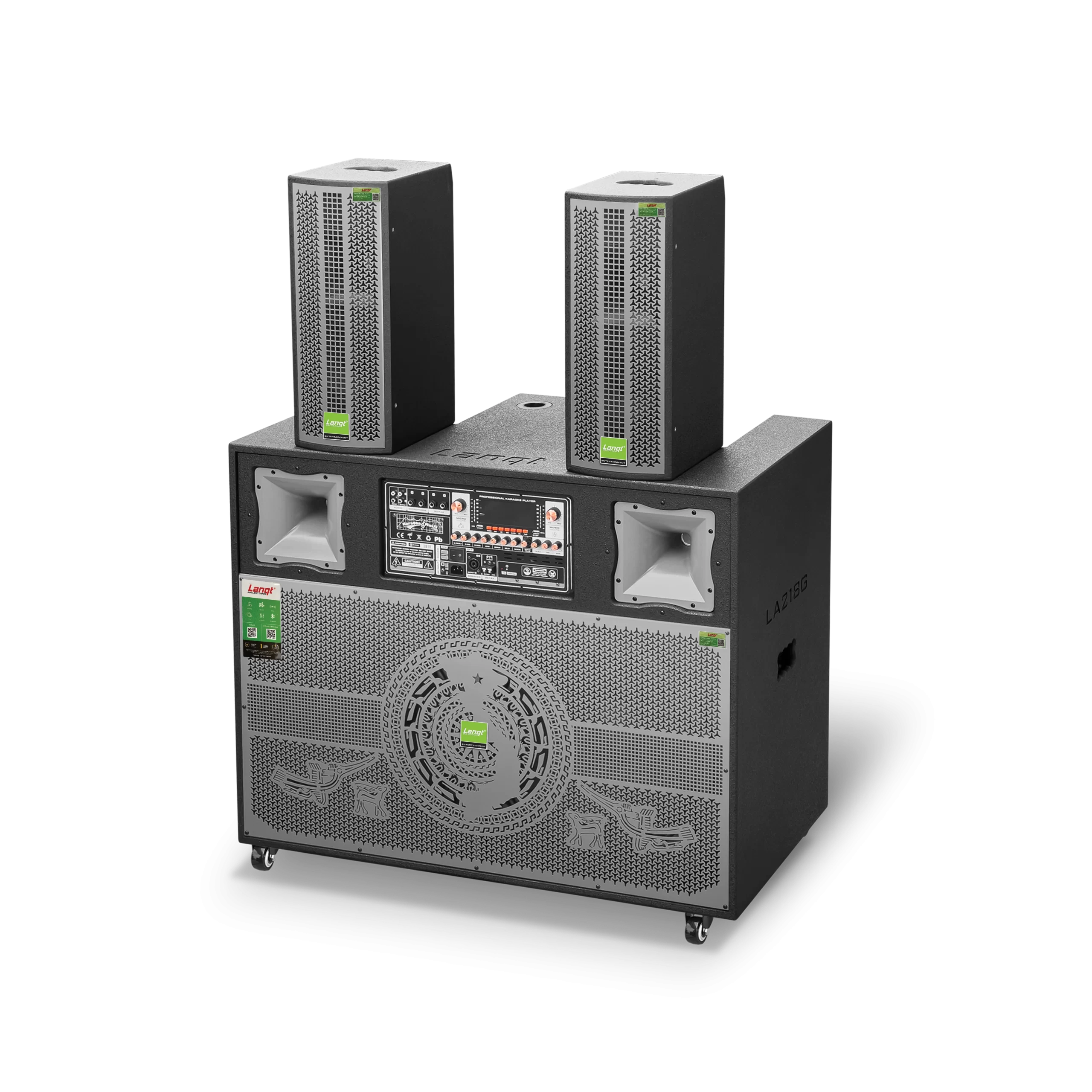 LA-218G_xam web LA 218G xam web scaled Lovina | Loa kéo, Loa karaoke, Âm thanh chính hãng