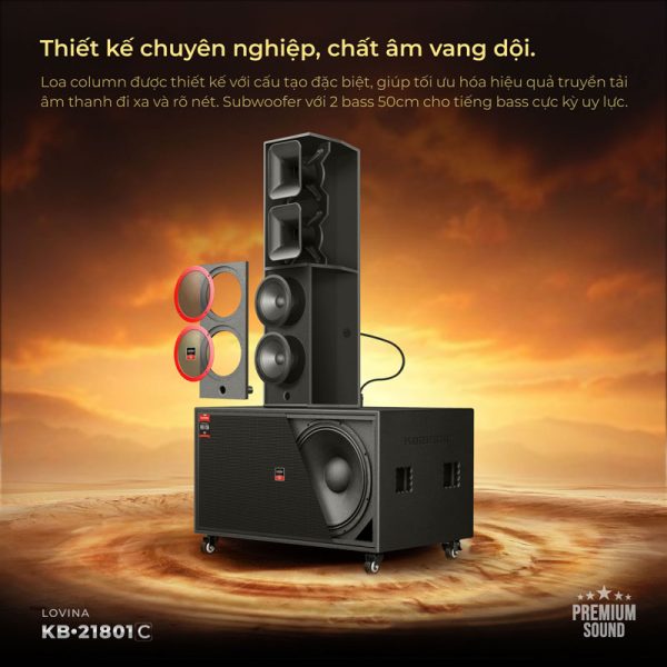 KB21801C 23 Lovina | Loa kéo, Loa karaoke, Âm thanh chính hãng