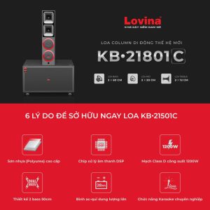 KB21801C 25 Lovina | Loa kéo, Loa karaoke, Âm thanh chính hãng