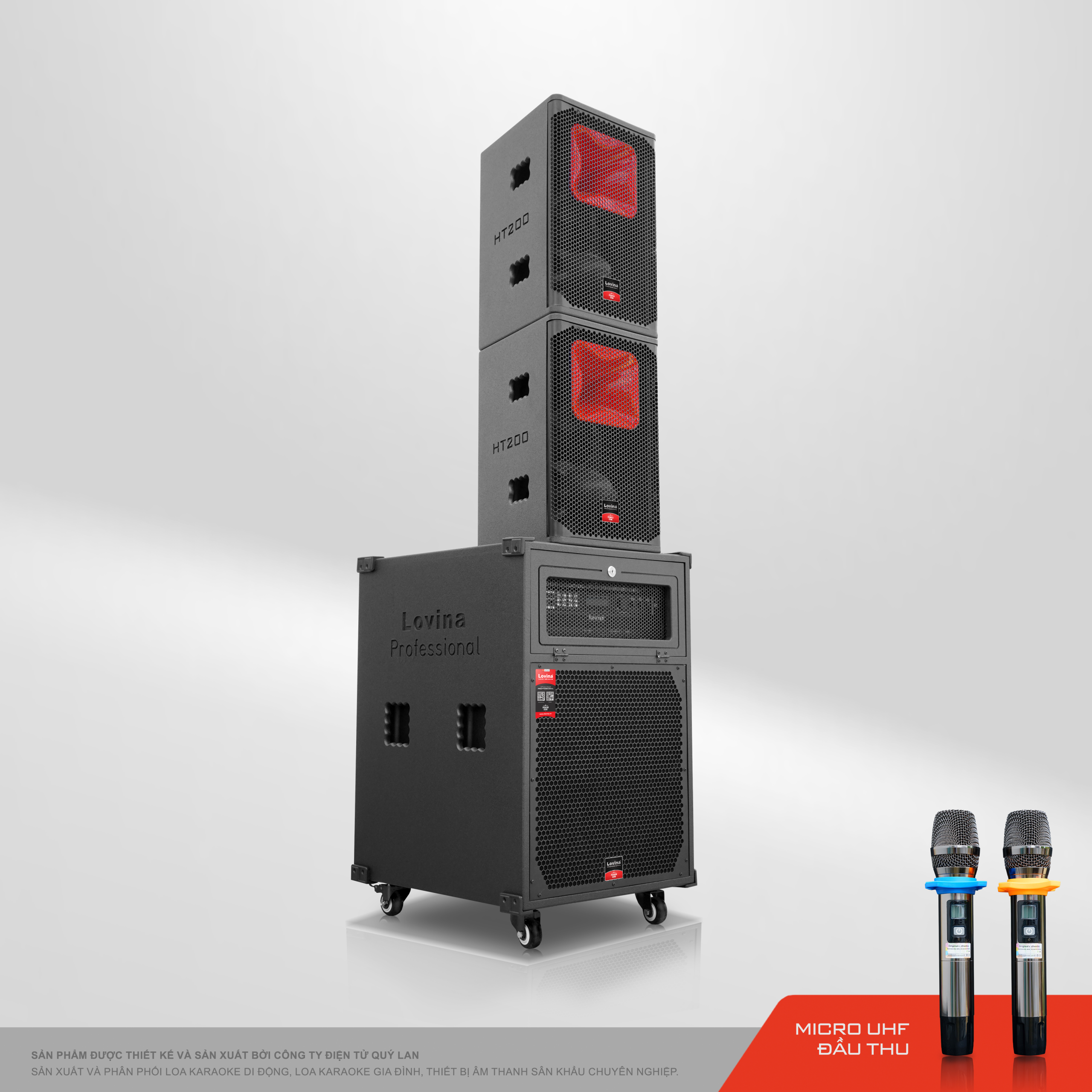 KB 118HT 04 scaled Lovina | Loa kéo, Loa karaoke, Âm thanh chính hãng