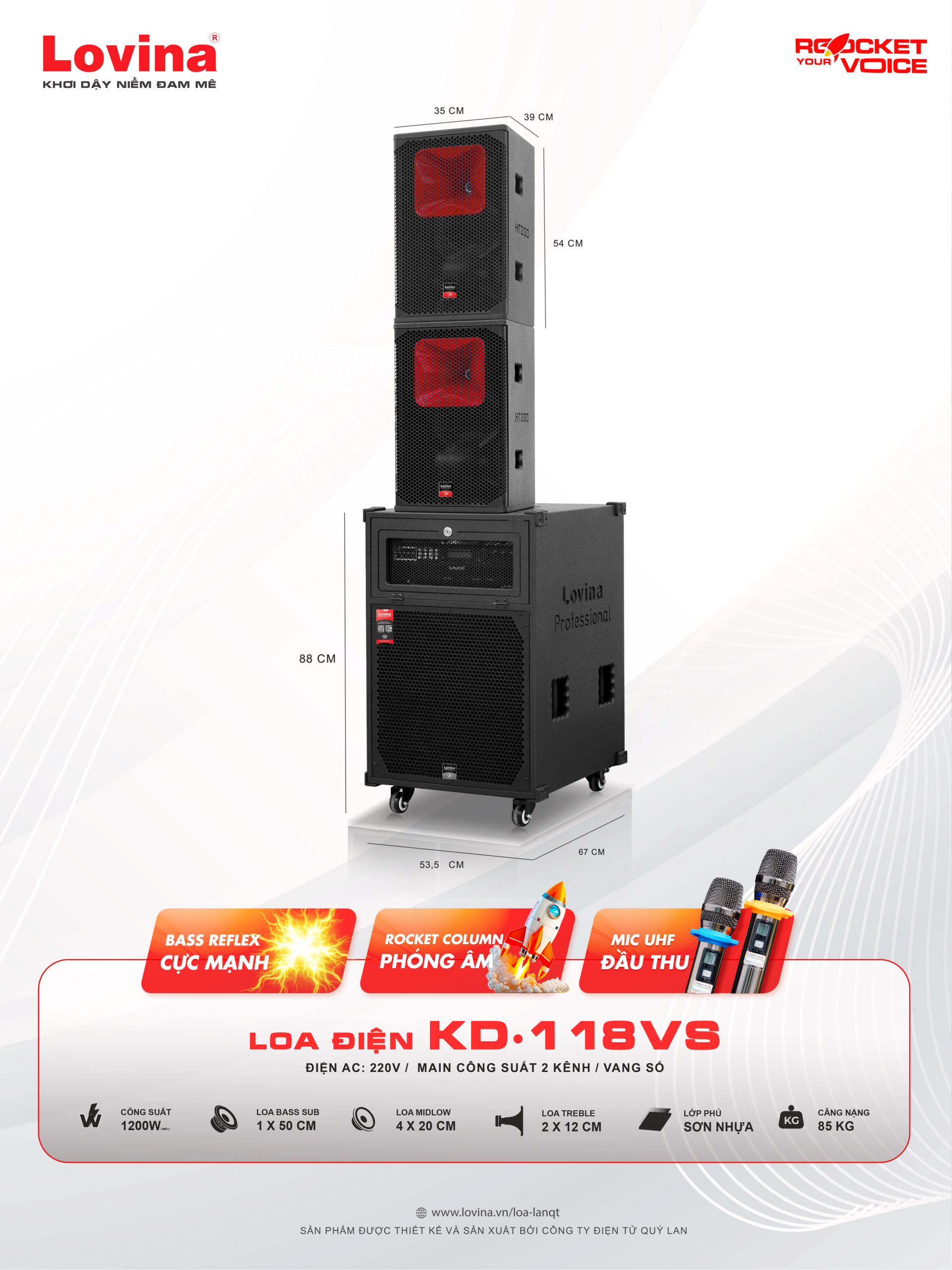 KD 118VS BANNER 1 scaled Lovina | Loa kéo, Loa karaoke, Âm thanh chính hãng