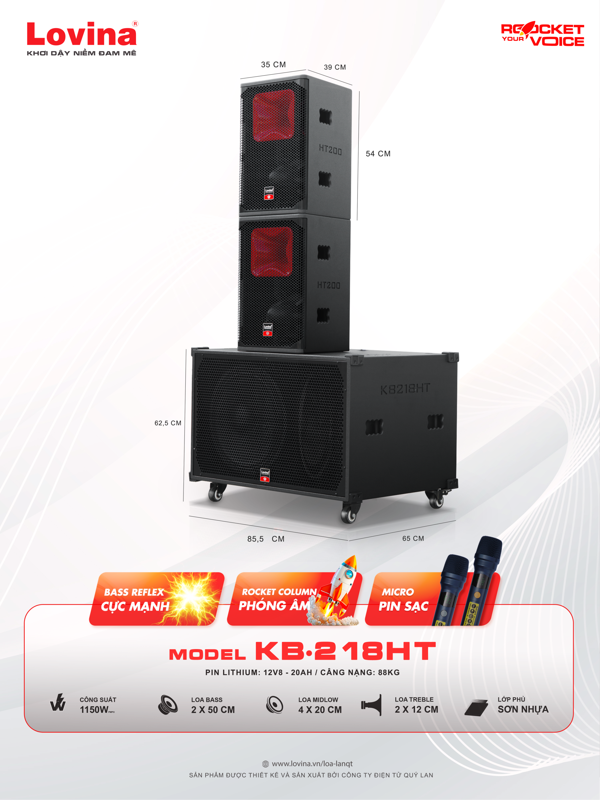 Lovina KB218HT BANNER scaled Lovina | Loa kéo, Loa karaoke, Âm thanh chính hãng
