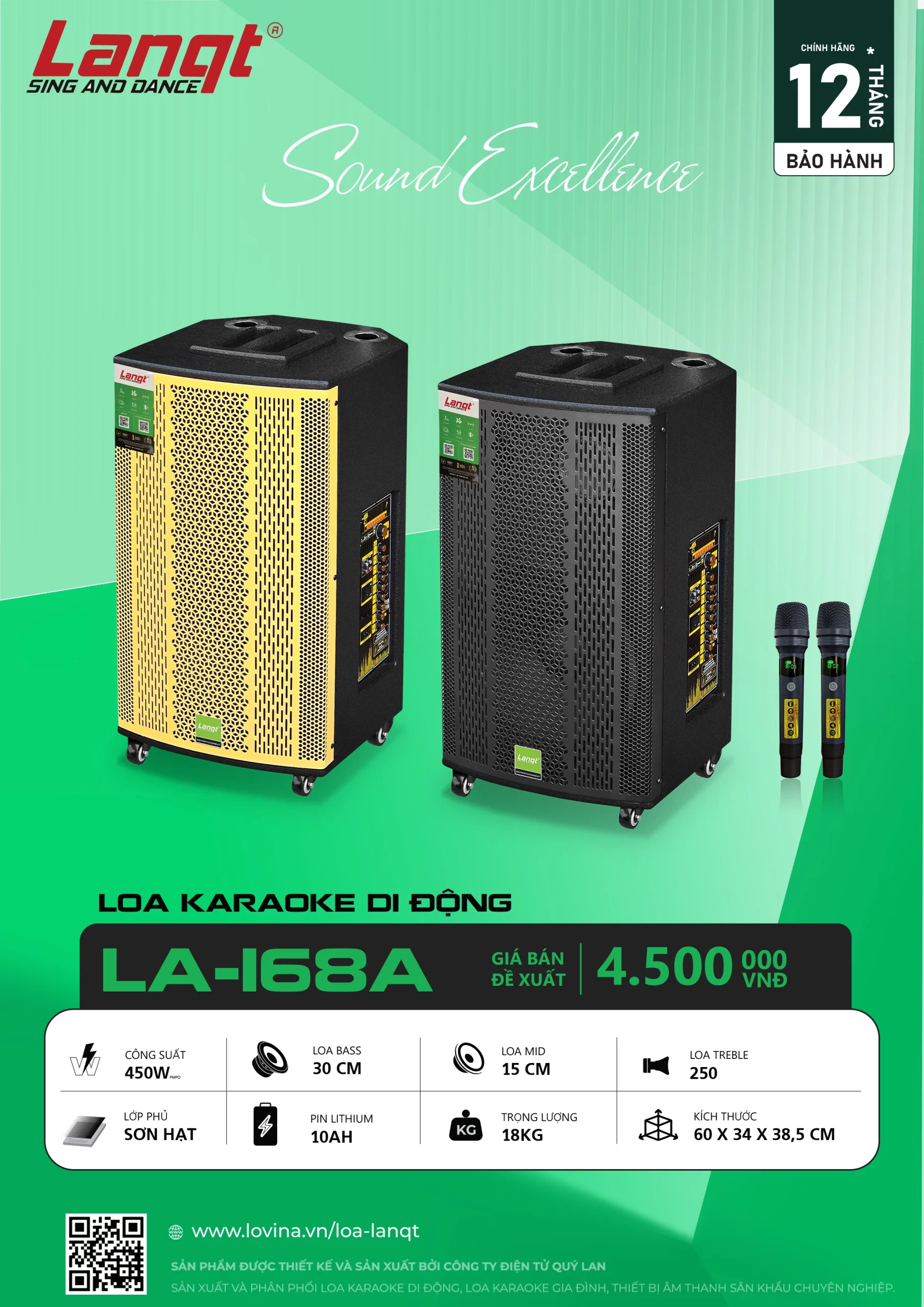 LA168A MOI copy scaled Lovina | Loa kéo, Loa karaoke, Âm thanh chính hãng