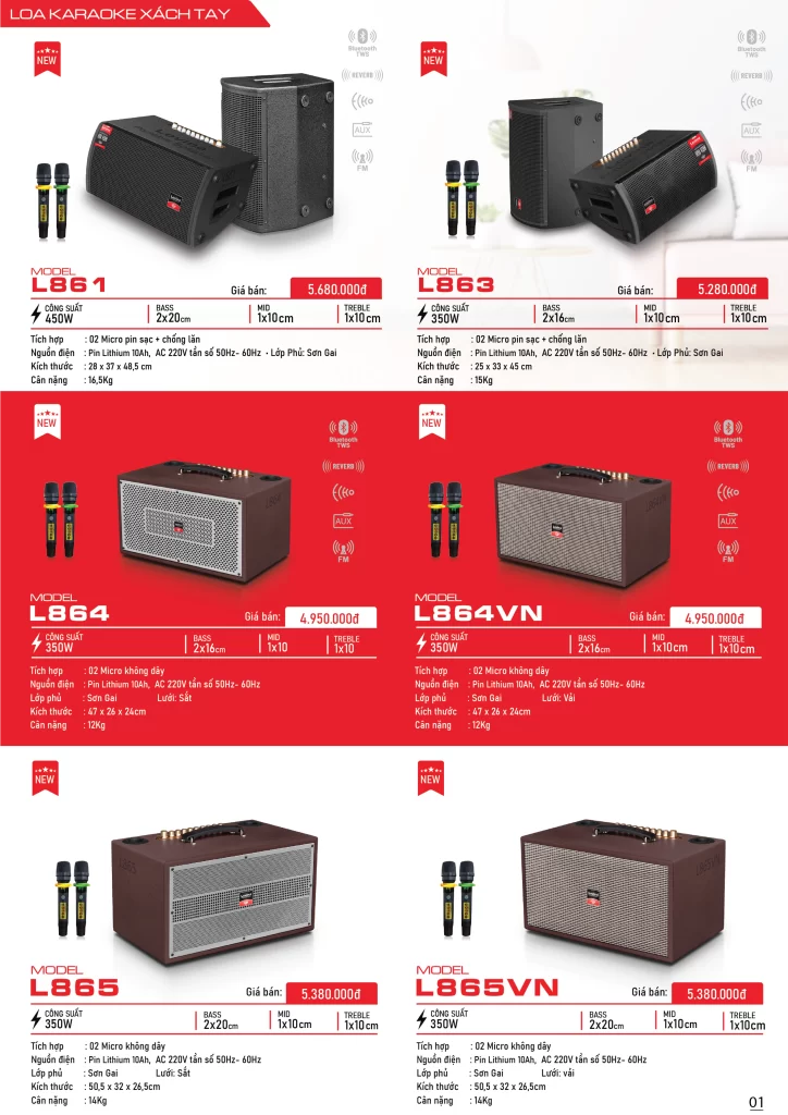 catalogue 2026 new Recovered 03 Lovina | Loa kéo, Loa karaoke, Âm thanh chính hãng