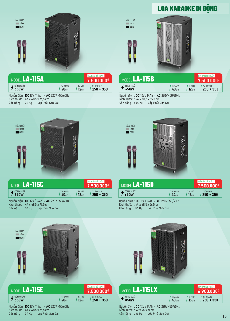 catalogue new 2026 02 Lovina | Loa kéo, Loa karaoke, Âm thanh chính hãng