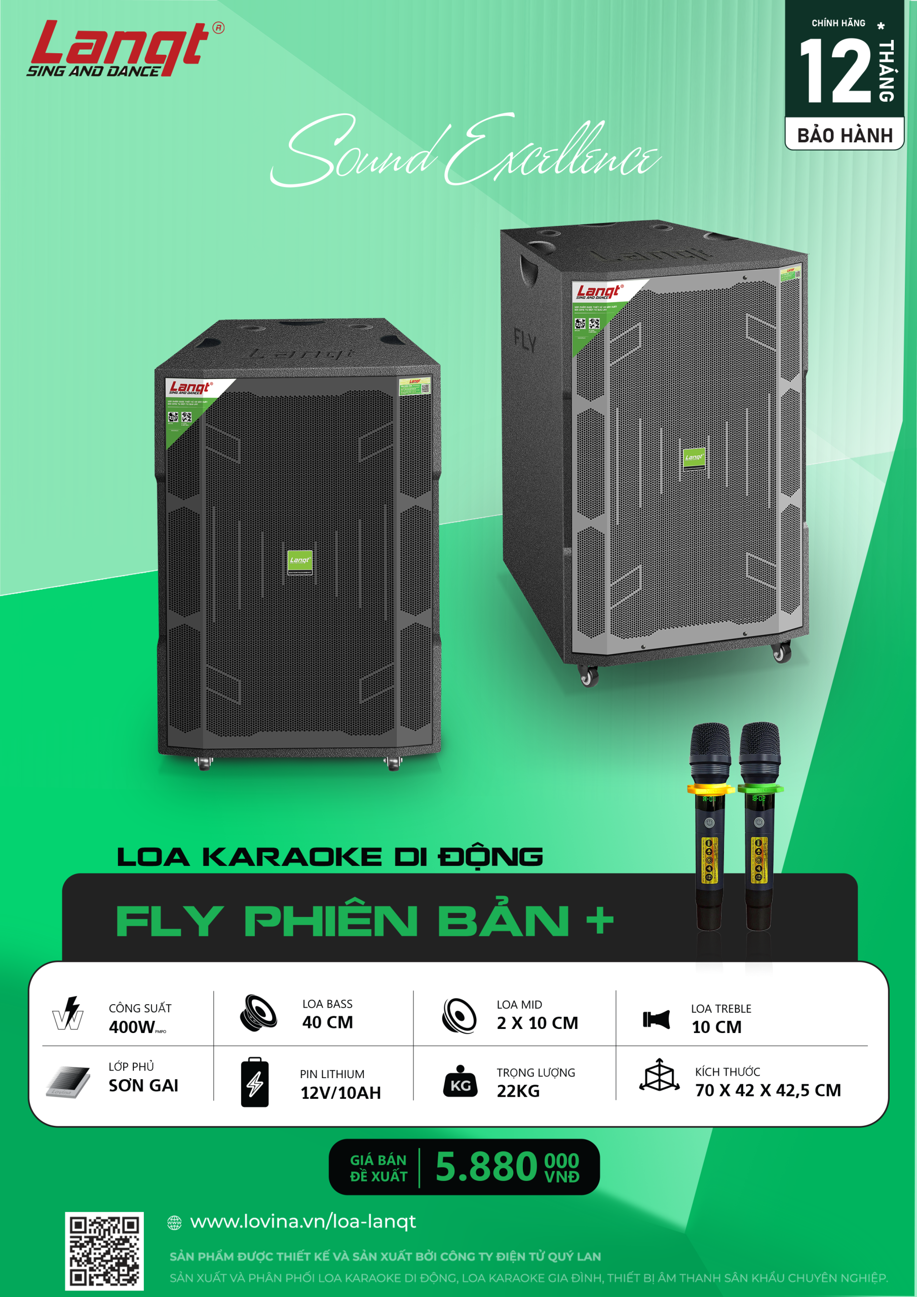 Loa di động 4 tấc đơn Lanqt FLY phiên bản + 4 Lovina | Loa kéo, Loa karaoke, Âm thanh chính hãng FLY banner mic sac scaled Lovina | Loa kéo, Loa karaoke, Âm thanh chính hãng