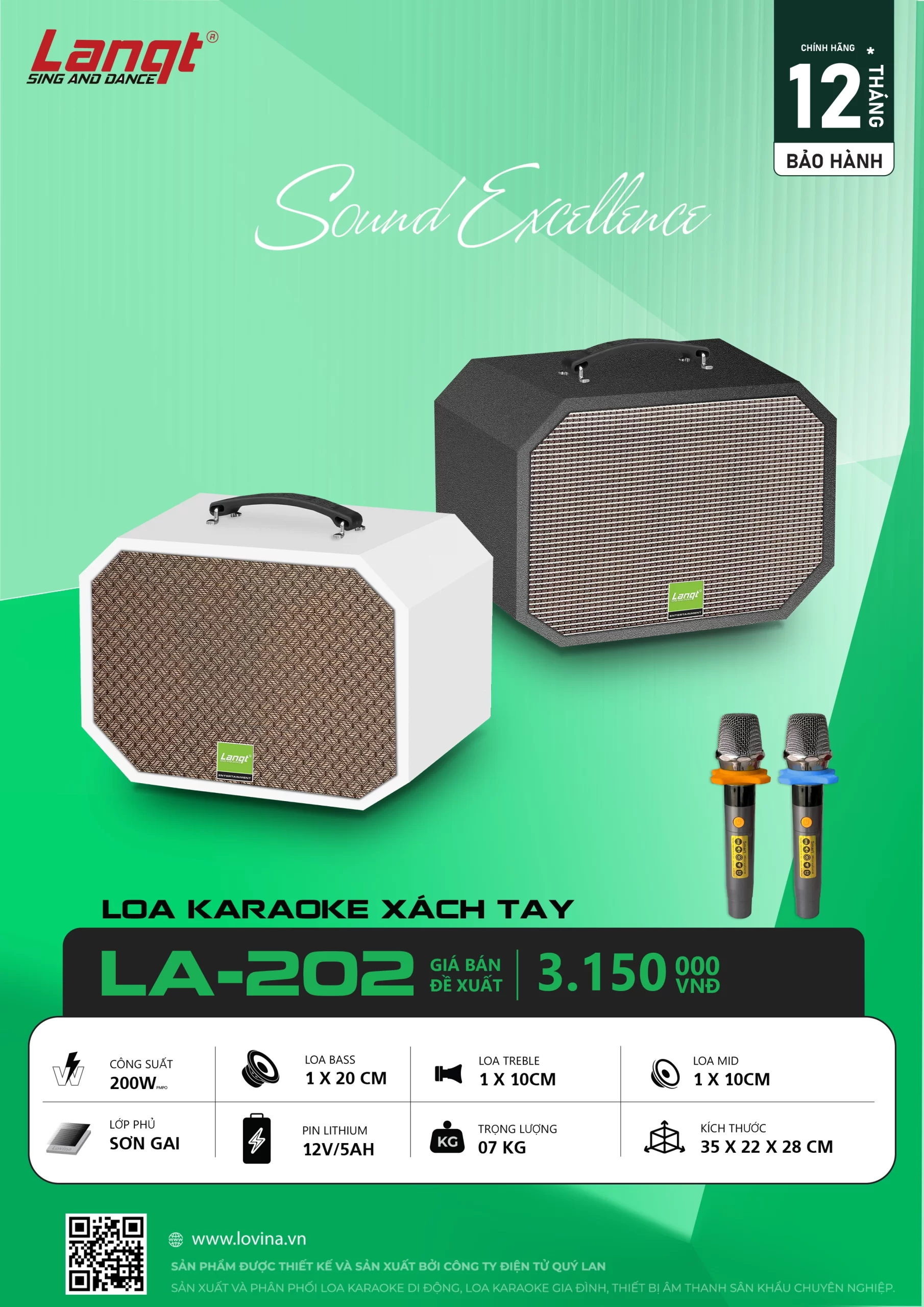 LA 202 banner copy scaled Lovina | Loa kéo, Loa karaoke, Âm thanh chính hãng